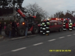 Wypadek na skrzyżowaniu dróg powiatowych w Wójcinie - 09.11.2012 r.