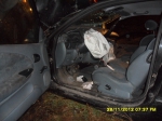 Wypadek samochodu osobowego w Wójcinie