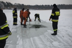 Pokaz technik ratowania tonących pod lodem